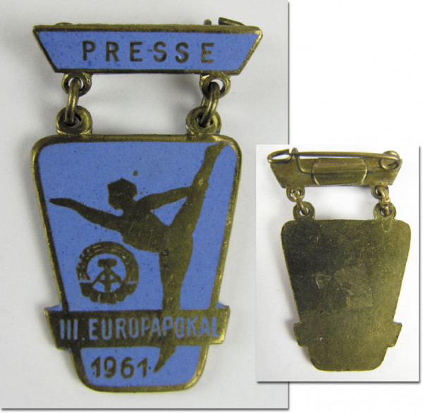 Kunstturnen Europapokal 1961, Teilnehmerabzeichen 1961