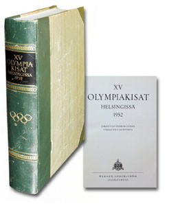 XV Olympiakisat Helsingissä 1952.