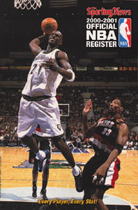 Official NBA Register 2000/2001.