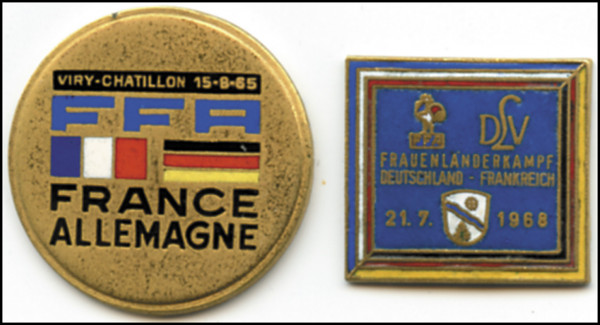 Athletics Meeting Badges France v Germany 1965