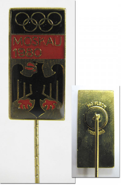 Official Pin German Olympic Team Moscow 1980