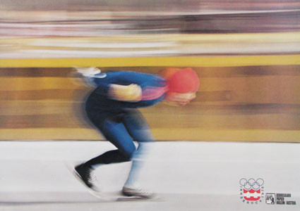 Werbeplakat "Eisschnelllauf", Plakat OWS1976