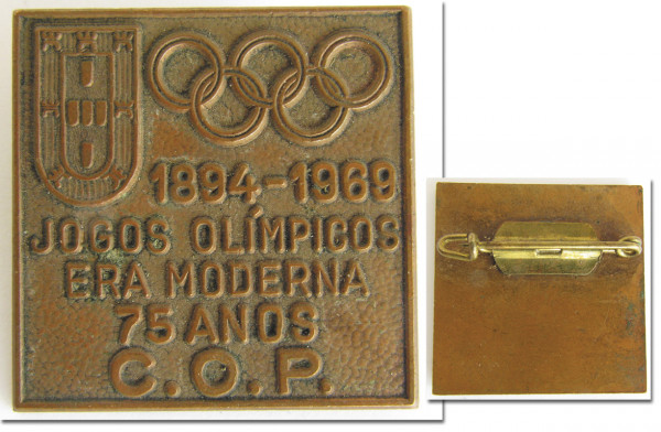 75jährigen Bestehens des IOC, IOC-Badge 1969