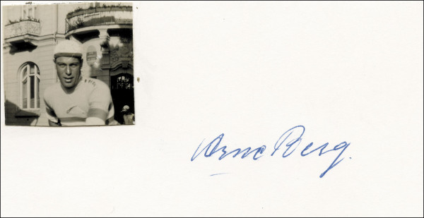 Berg,Arne: Olympic Games 1932 Cycling Autograph