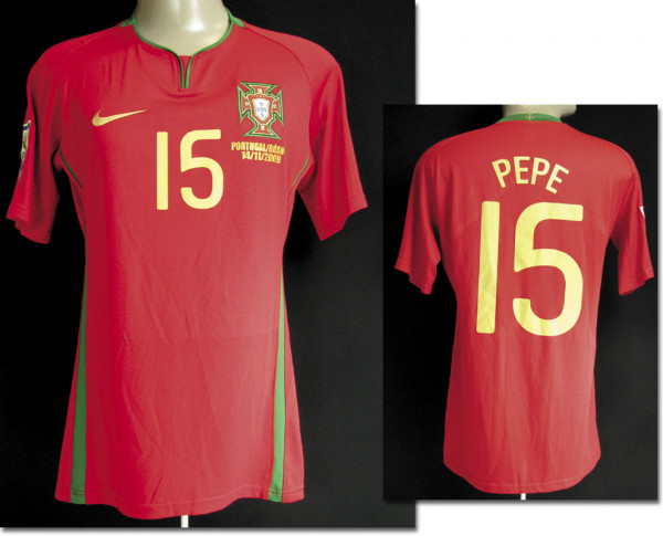 Pepe, Qualifikation WM 2010, Portugal - Trikot 2010