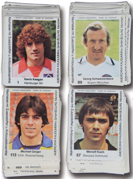 Stars der Bundesliga ´80. ca. 400 Sammelbilder die, Sammelbilder-Americana 80