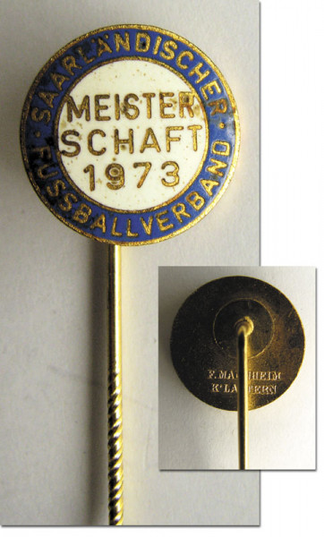 Offizieller Pin "Saarländischer Fußballverband Mei, Saarland 1973