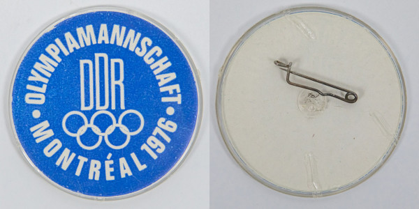 „Olympiamannschaft DDR Montreal 1976". Offizielles, Mannschaftsabzeichen 1976