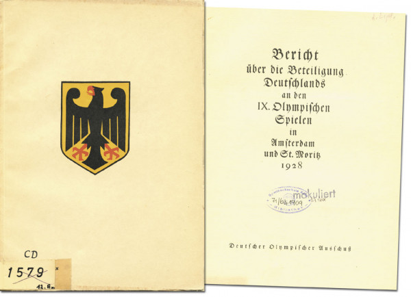 Olympic Games 1928. Official German Report