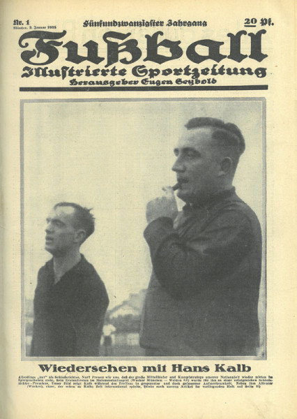 Fußball 1935 : 25.Jg.: Nr.1-52 unkomplett