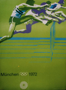 Werbeplakat "Hürdenlauf" 84x60cm, Plakat OSS1972
