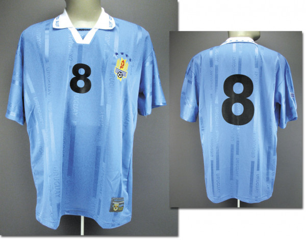 match worn football shirt Uruguay 1999-2000