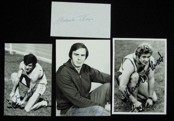 OSS 1976 4x100 m DDR: Olympic Games 1976 Autograph Atletics GDR