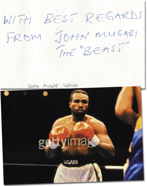 Mugabi, John: Olympic Games 1980 Boxing Autograph Uganda