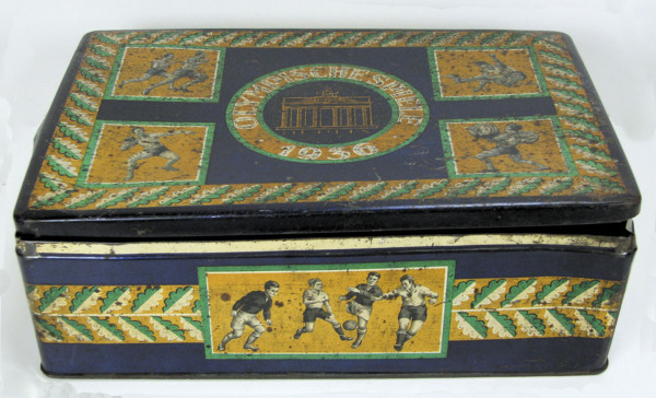 Olympic Games Berlin 1936 Souvenir Tin 32x21x10 c