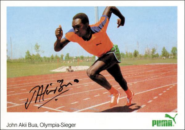 Akii-Bua,John: Autograph Olympic Games 1972 Athletics Uganda