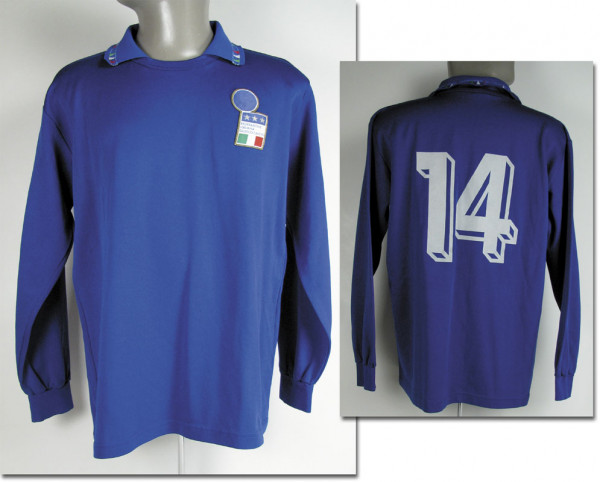 match worn football shirt Italy 1992