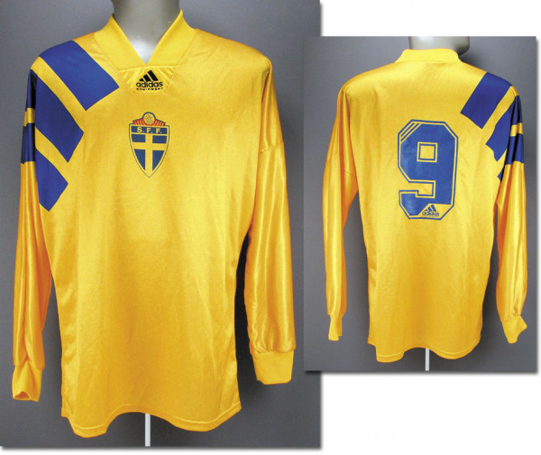 World Cup 1994 match worn football shirt Sweden