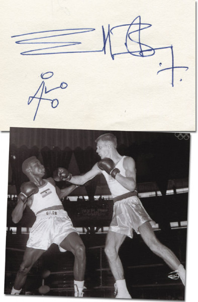 Blay, Edward „Eddie“: Olympic Games 1964 Autograph Boxing Ghana