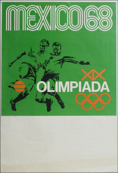 Mexico 68, Motiv: Fußball, Plakat OSS1968