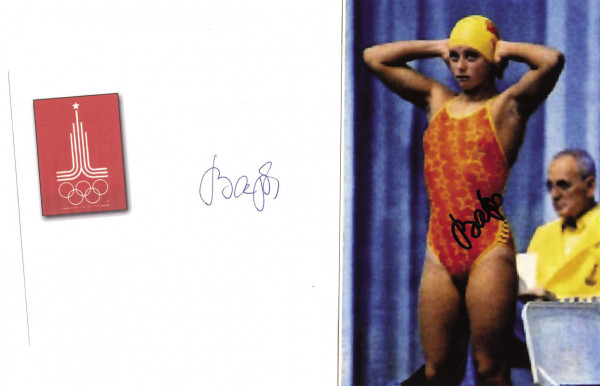 Warganowa, Swetlana: Olympic Games 1980 autograph swimming USSR