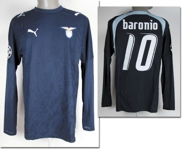 match worn football shirt Lazio Rome 2007/08