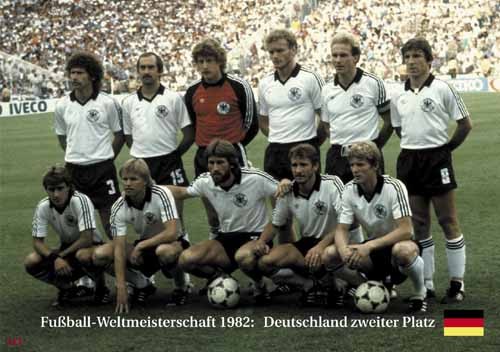 Germany 2nd place World Cup 1982