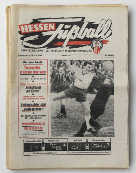 Hessen Fußball 1962 : Nr.1-12 komplett