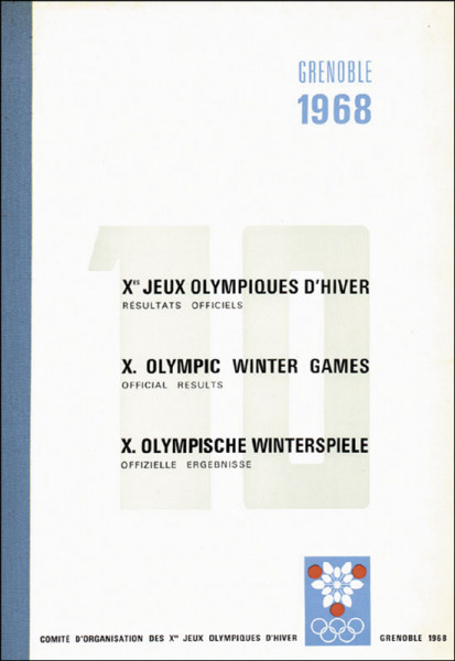 Olympic Games Grenble 1968. Official results