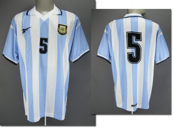 Copa America 1999 match worn fb. shirt Argentina