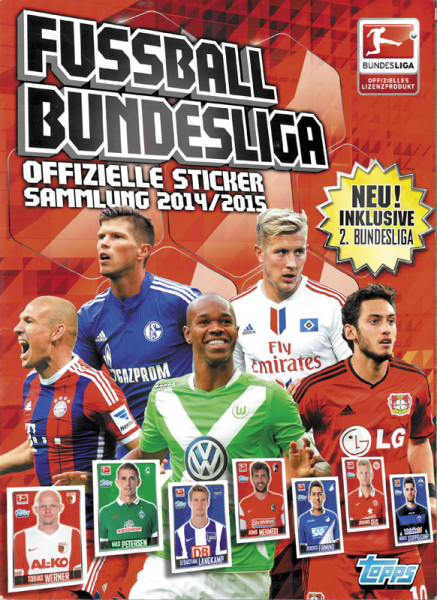 Fußball Bundesliga. Offizielle Stickersammlung 2014/15.