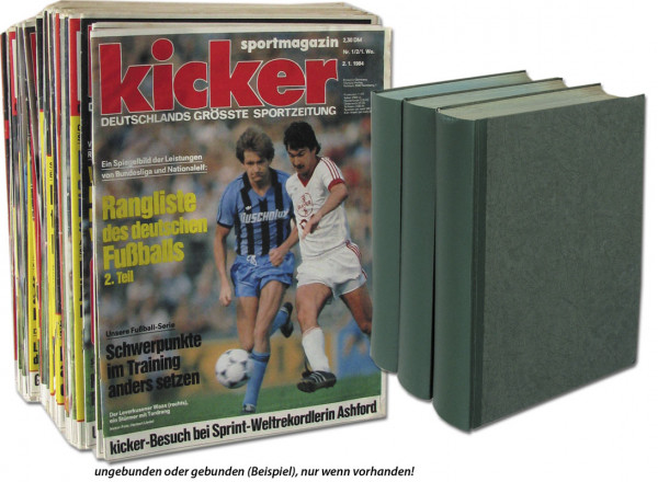 Kicker 1984 Mon. : Jg.: Nr.1/2-104 komplett