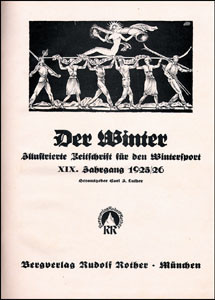 Fachblatt für Wintersport. 19. Jahrgang 1925/26 komplett gebunden.