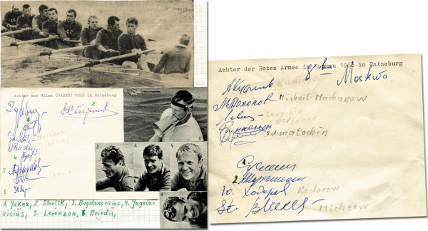 Rudern Achter UdSSR OSS1968: Olympic Games 1968 Rowing Autographs CSR
