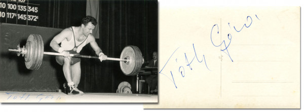 Toth, Geza: Autograph Olympic Games 1964 Weightlifting Hungar