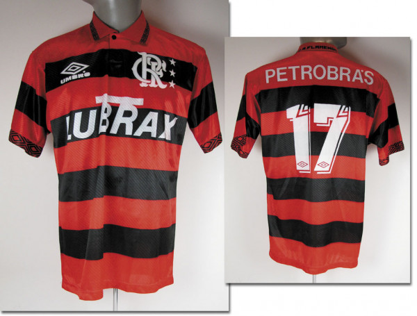 match worn football shirt CR Flamengo Rio 1994