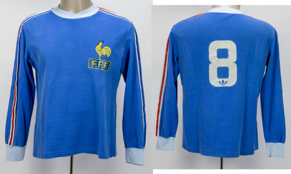 World Cup 1978 match worn football shirt France
