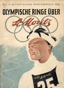 Olympische Ringe über St.Moritz. Hrsg.vom „Sport-Kurier“