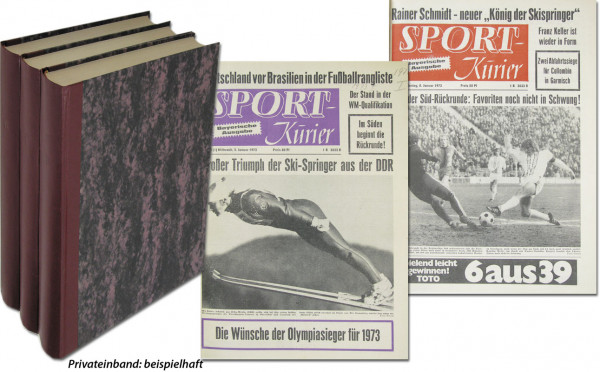 Sport Kurier 1973 BW Baden-Württemberg: Jg.28 Nr.1/2-104 komplett