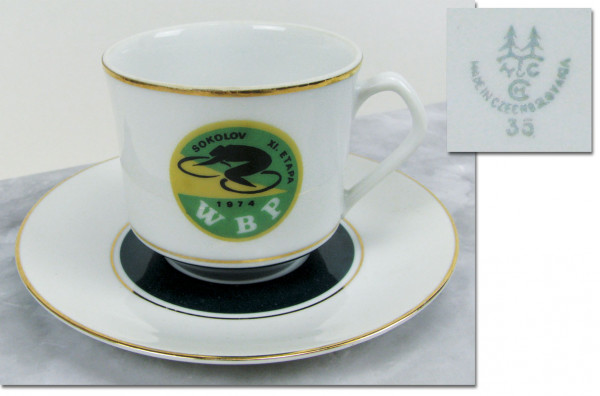 Cup & Saucer Cycling Tour de Peace 1974 GDR