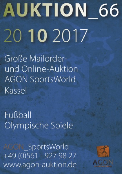 66. AGON Auktion: Auktions-Katalog: SportMemorabilia Live in Kassel