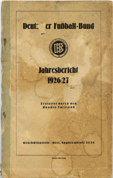 Deutscher Fußball-Bund Jahresbericht 1926/27