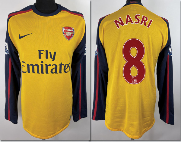 Match worn football shirt Arsenal London 2008
