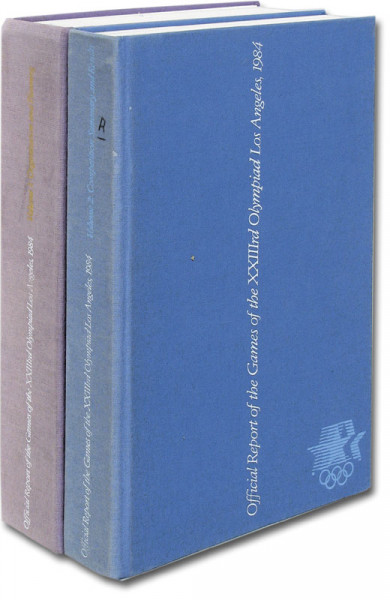Official Report of the Games of the XXIIIrd Olympiad Los Angeles, 1984. 2 Volumes.