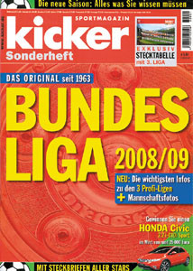 Sondernummer 2008 : Kicker Sonderheft 08/09 BL