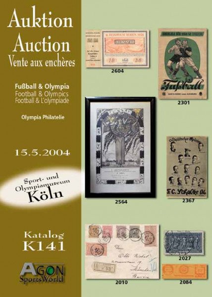 20. AGON Auktion: Auktions-Katalog: SportMemorabilia Köln