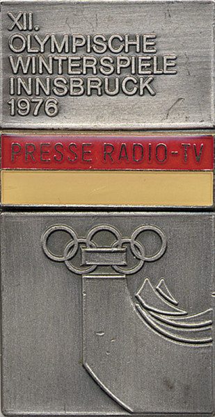 Olympic Games 1976. Participation pin Innsbruck