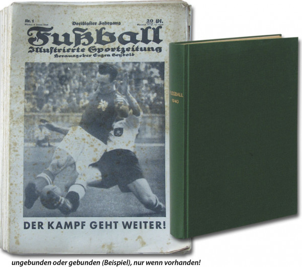 Fußball 1940 : Jg.30 Nr.1-53 komplett