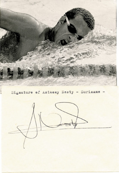 Nesty, Anthony: Olympic Games 1988 Autograph swimming Suriname