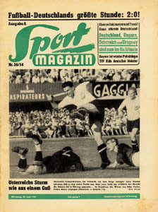 Sport Magazin 1954A:Nr.26 vom 28.6.1954: WM: D-Jugosl. (2:0) und Ungarn